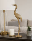 Gold Crane Gleaming Figurine - Cloth + Cabin