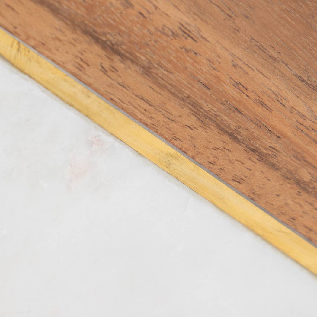 Marble Wood and Brass Bookends / Set of 2 - Cloth + Cabin