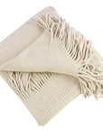 Faux Cashmere Soft 50"x60" Throw Blanket - Ivory