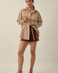 Anaya Stripe Button Up Shirt - Cloth + Cabin
