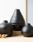 Ebony Compact Vase / Set of 3 - Cloth + Cabin