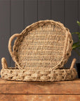 Handmade Braided Seagrass Tray - Cloth + Cabin