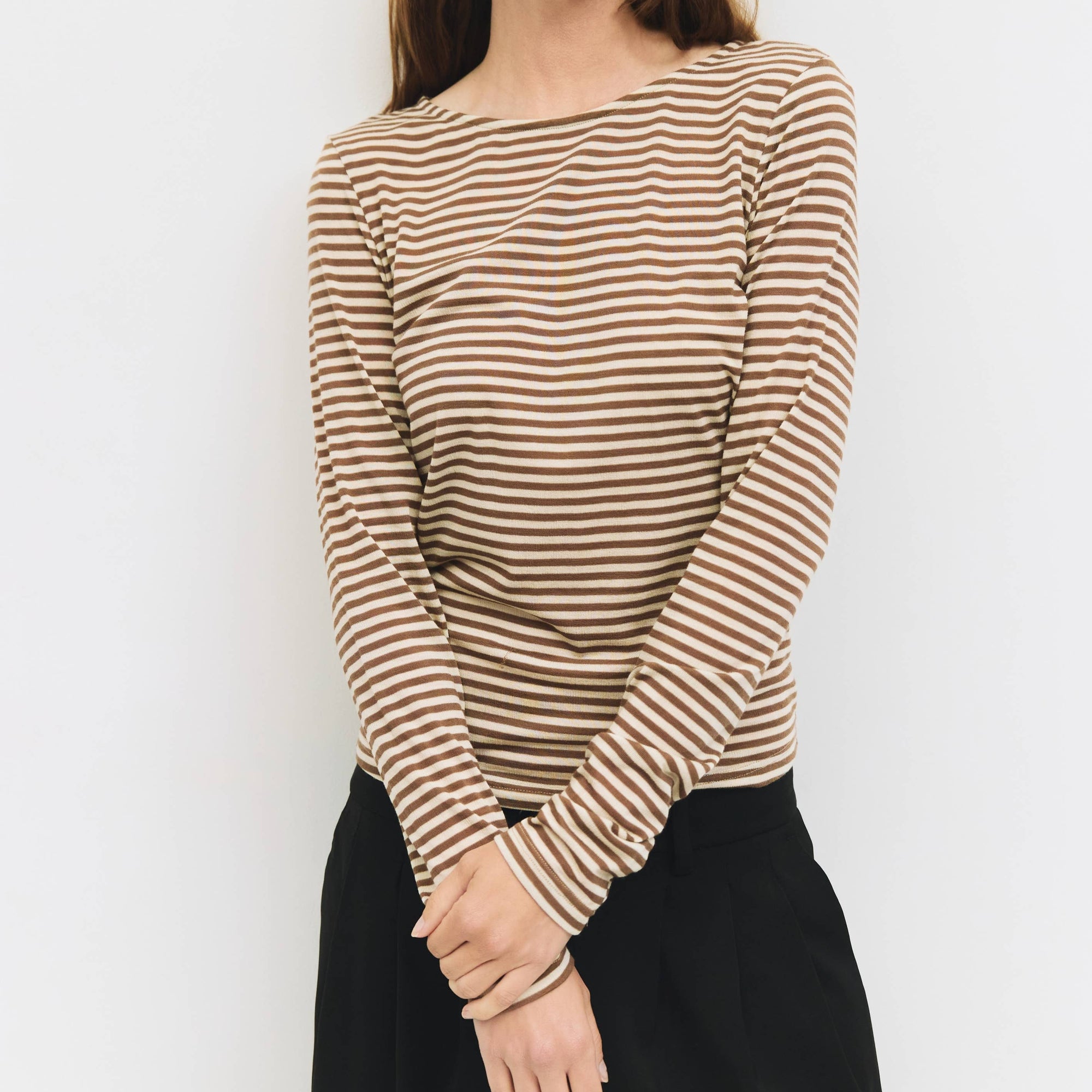 Ashley Striped Long Sleeve T-Shirt - Cloth + Cabin