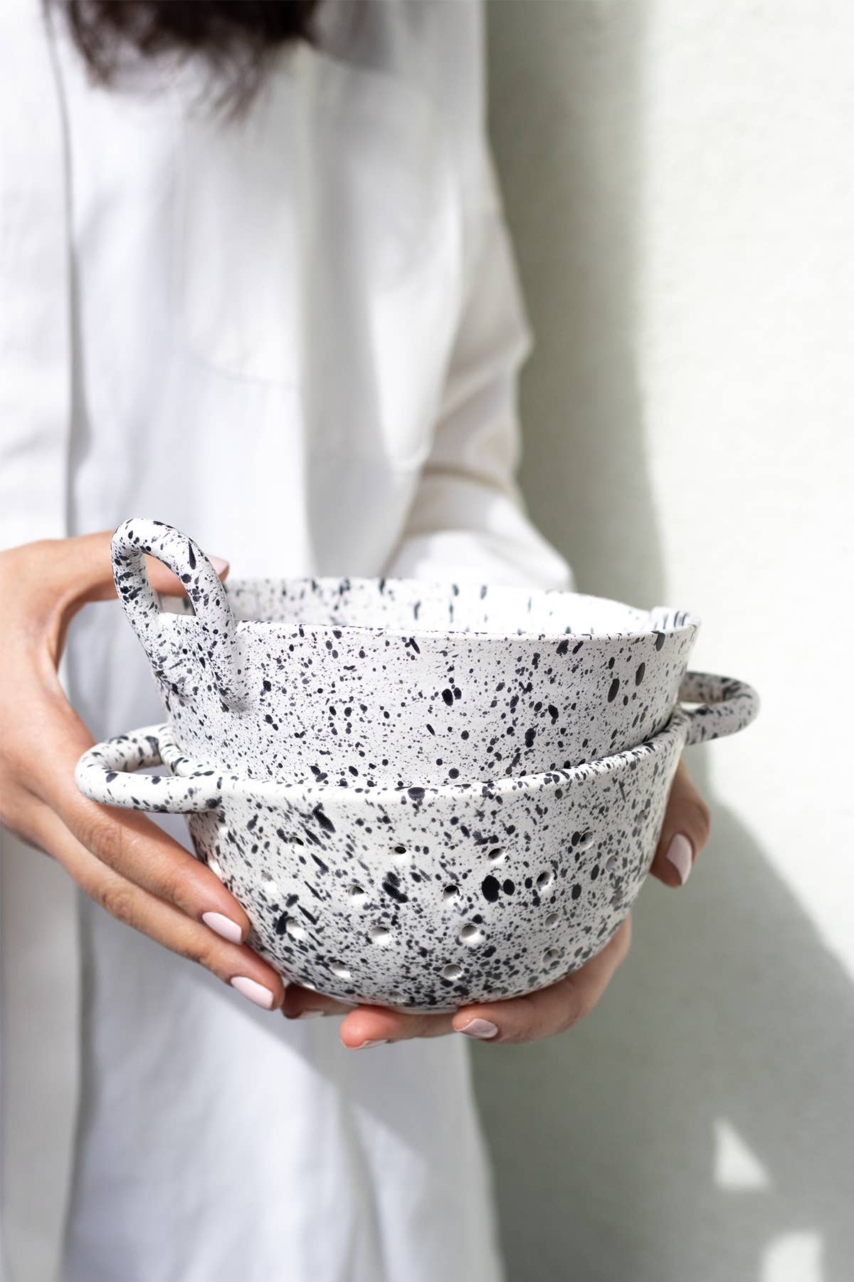 Handmade Ceramic Colander - Cloth + Cabin
