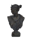 Bronze Grecian Bust Sculpture - Cloth + Cabin