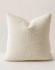 Textured Bouclé-Style 18" Throw Pillow Cover