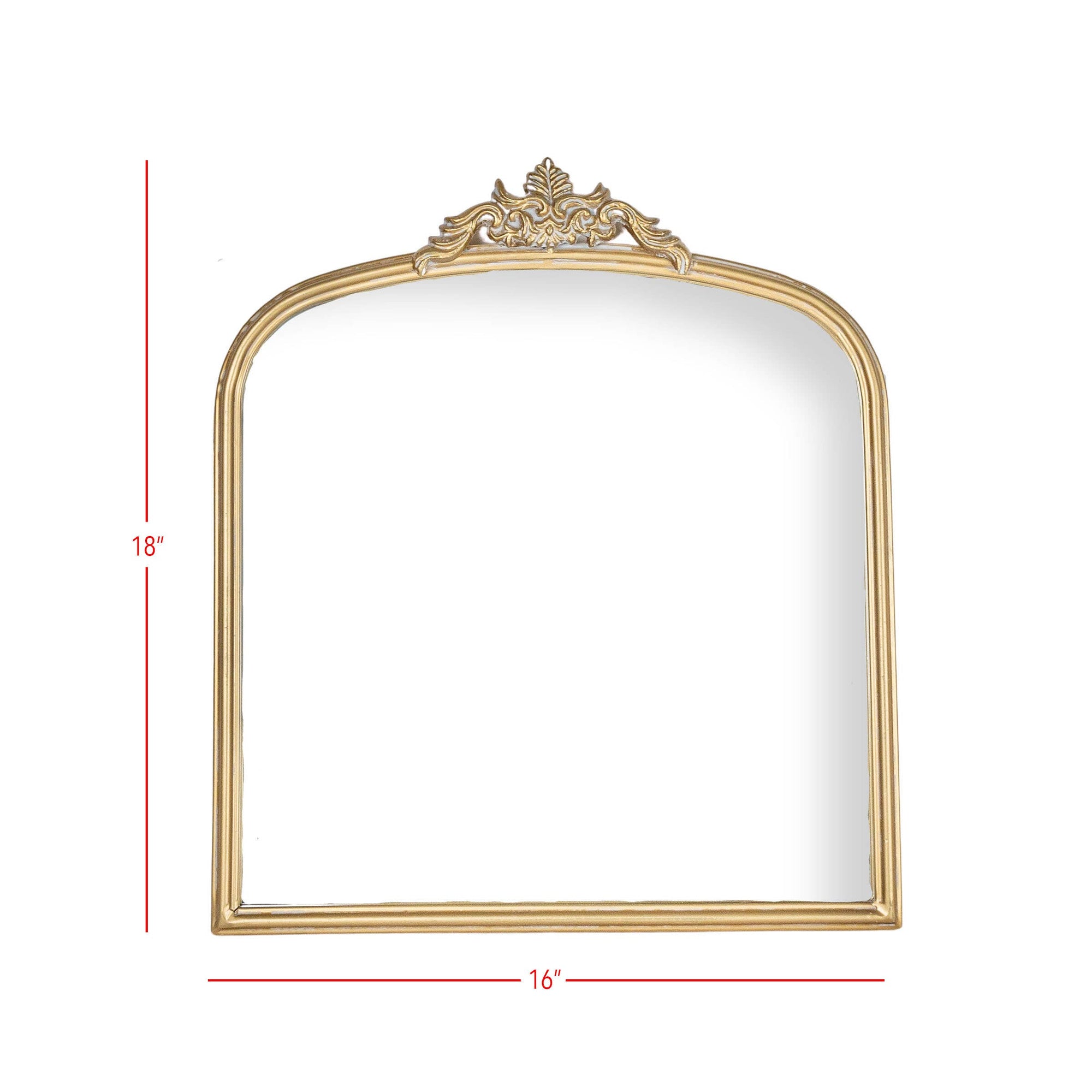 Aria Antique Vintage Brass Wall Mirror Metal