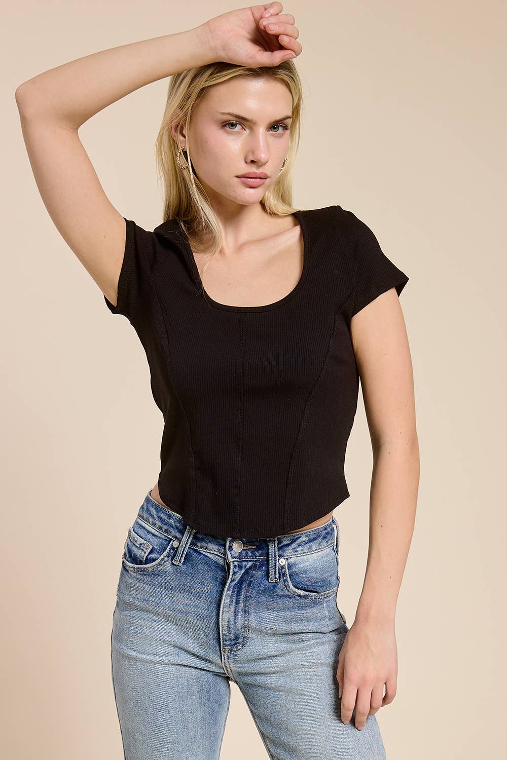 Juliette Scoop Neckline Tee - Cloth + Cabin