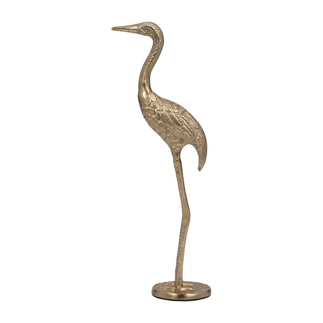 Gold Crane Gleaming Figurine - Cloth + Cabin