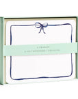 Navy Bow Flat Note Set