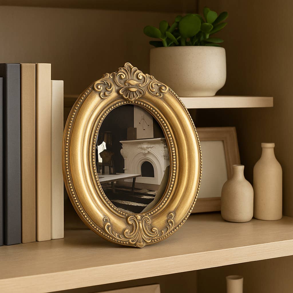 Gold Applique Photo Frame - Cloth + Cabin