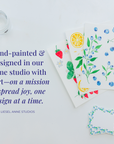 Strawberry Flat Notecards - Sets of 8