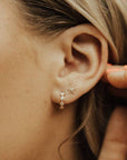 Alice Diamond Hoops - Cloth + Cabin
