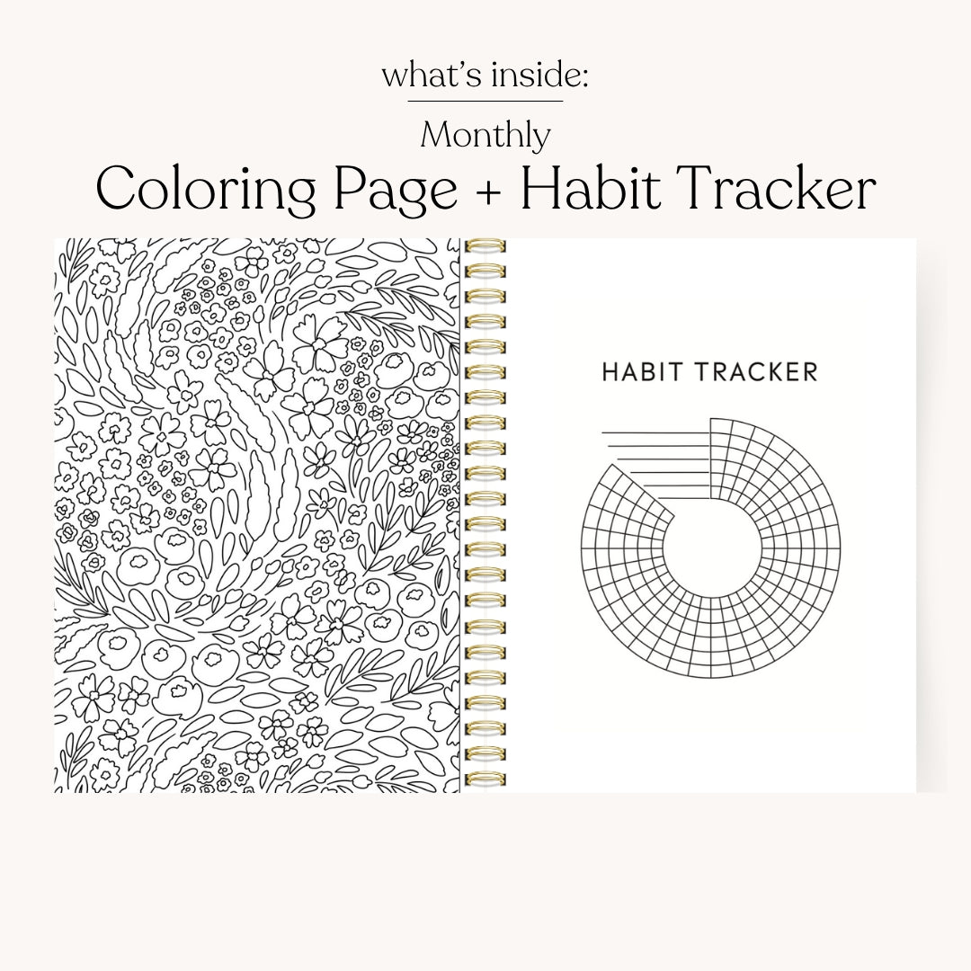 Blue Stripes Undated Planner - Cloth + Cabin