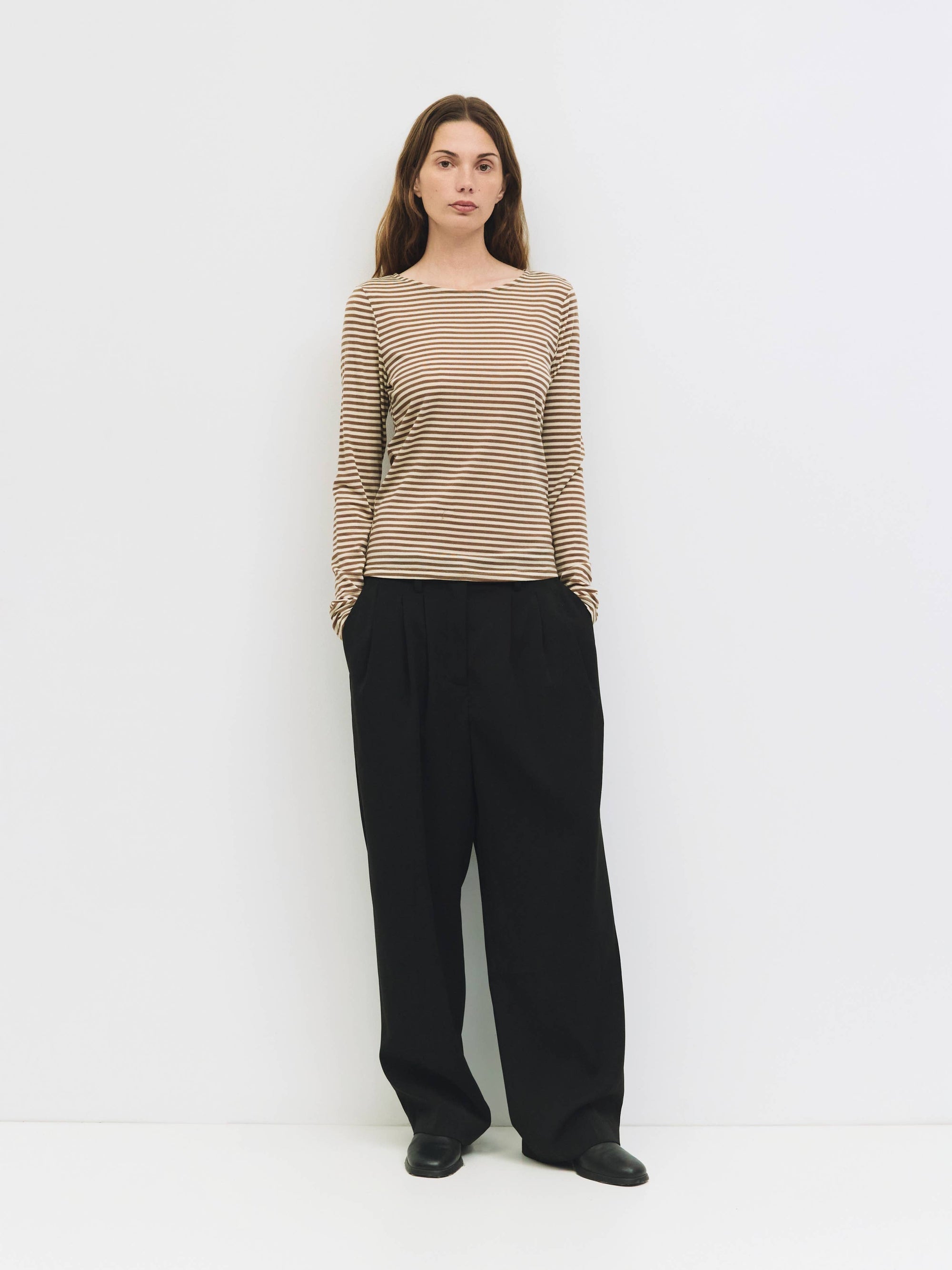 Ashley Striped Long Sleeve T-Shirt - Cloth + Cabin