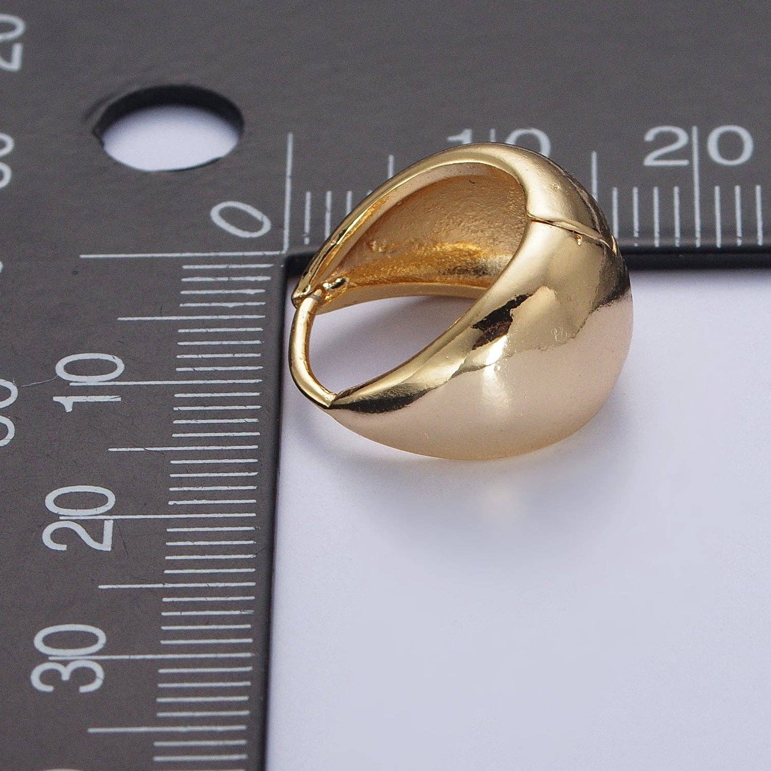 Chubby Band Hoops Huggie Earrings - Cloth + Cabin