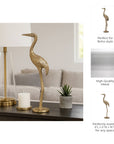 Gold Crane Gleaming Figurine - Cloth + Cabin