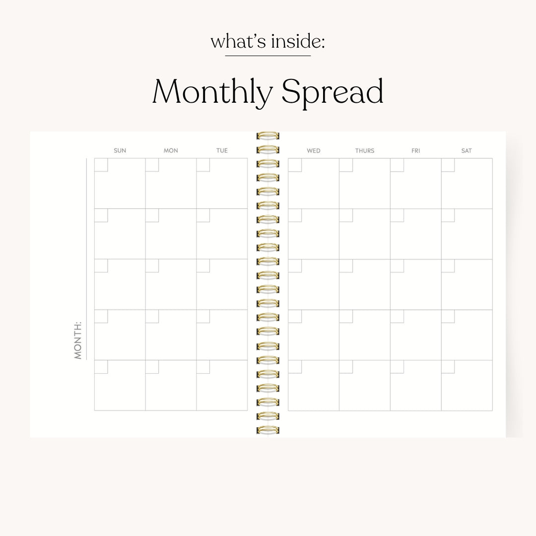 Blue Stripes Undated Planner - Cloth + Cabin