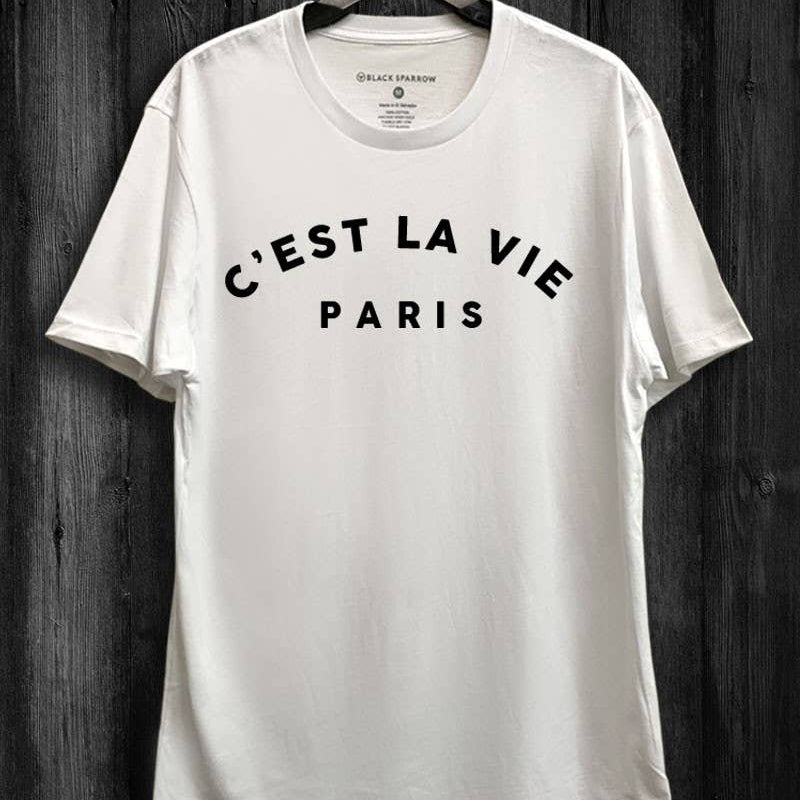 Cest La Vie Paris Graphic Top - Cloth + Cabin