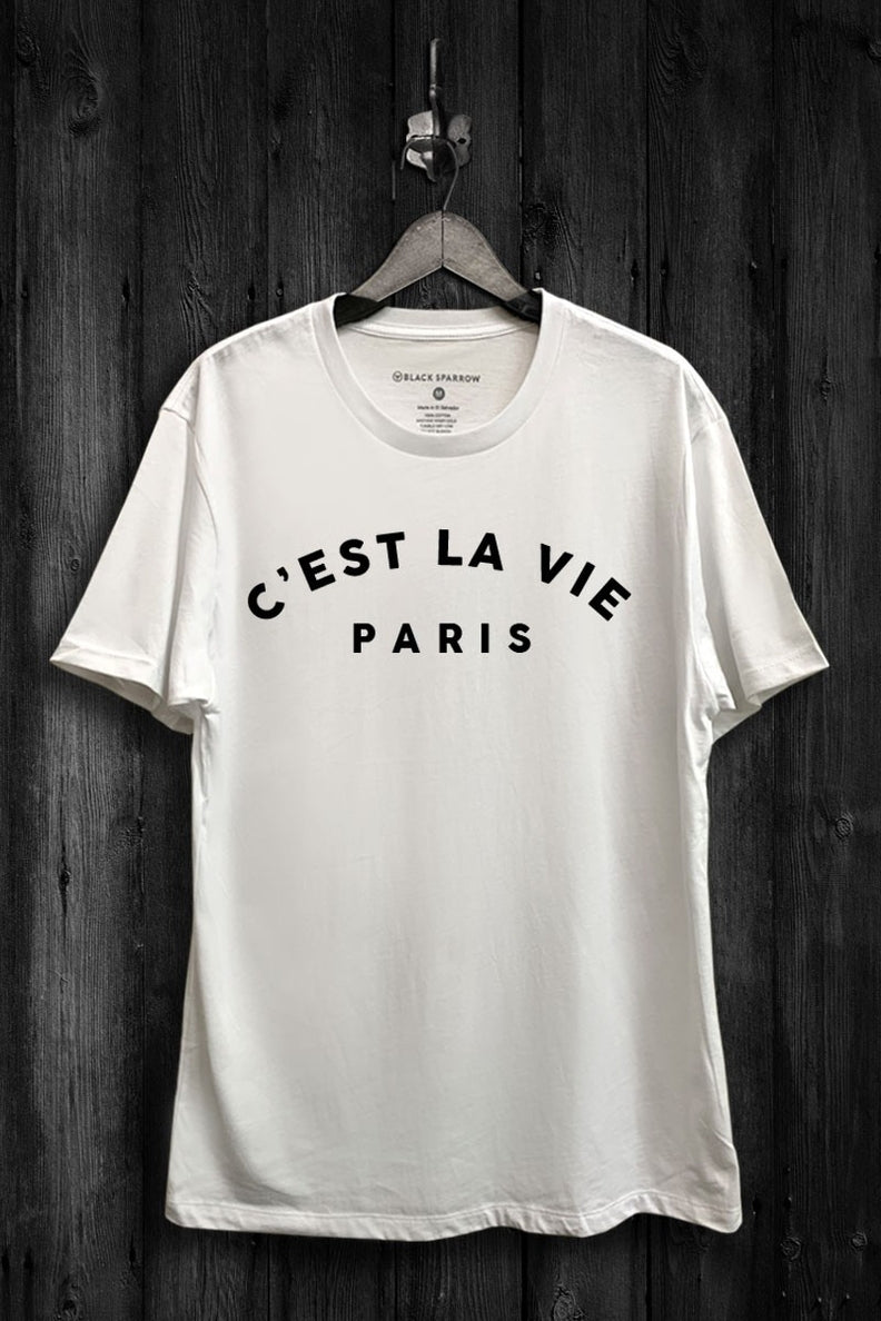 Cest La Vie Paris Graphic Top - Cloth + Cabin