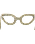 Gold Metal Abstract Cat Eye Glasses Sculpture - Cloth + Cabin