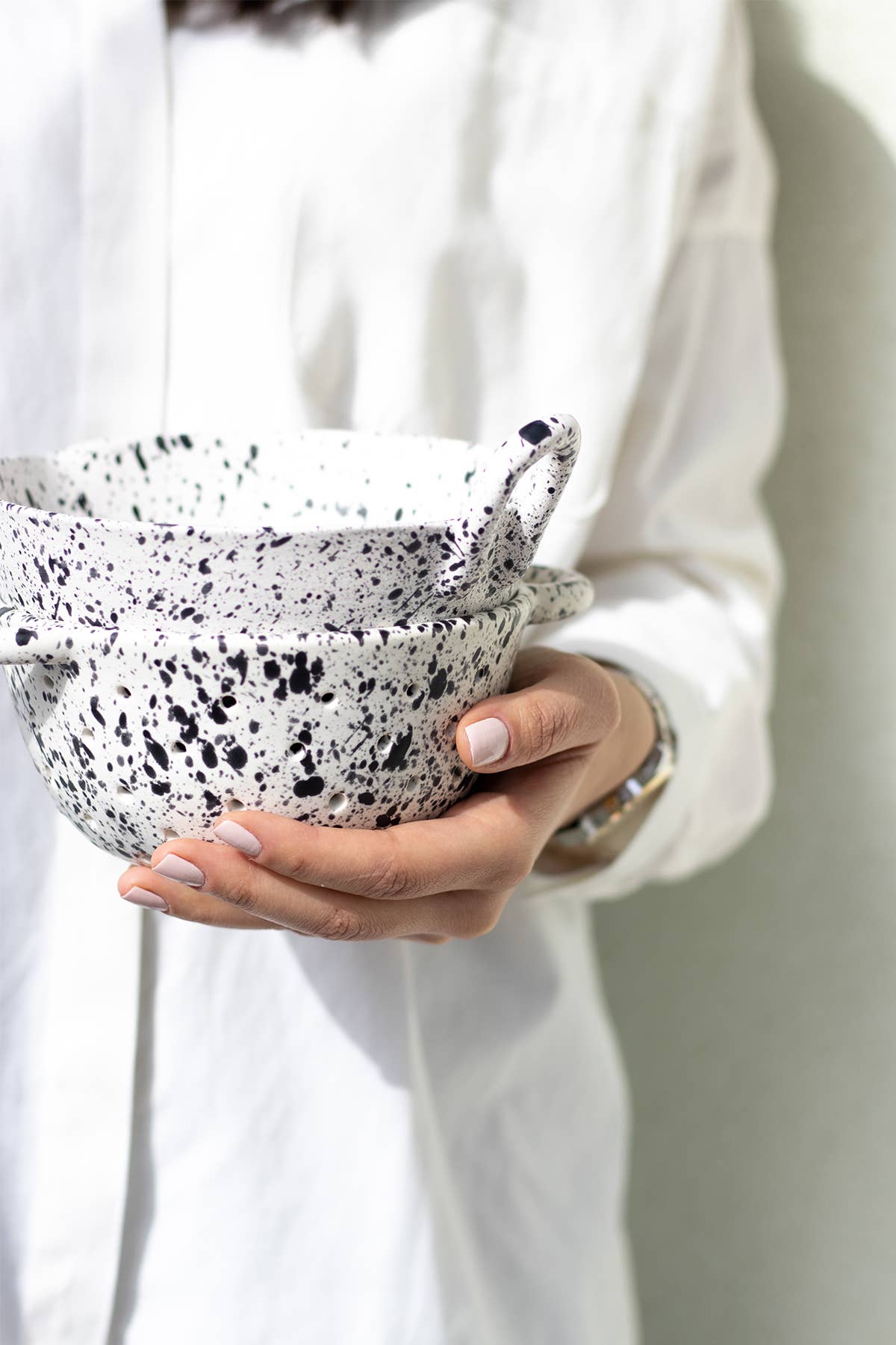 Handmade Ceramic Colander - Cloth + Cabin