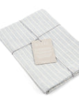Grey Striped Cotton Napkins / Set of 4 - Cloth + Cabin