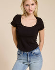Juliette Scoop Neckline Tee - Cloth + Cabin