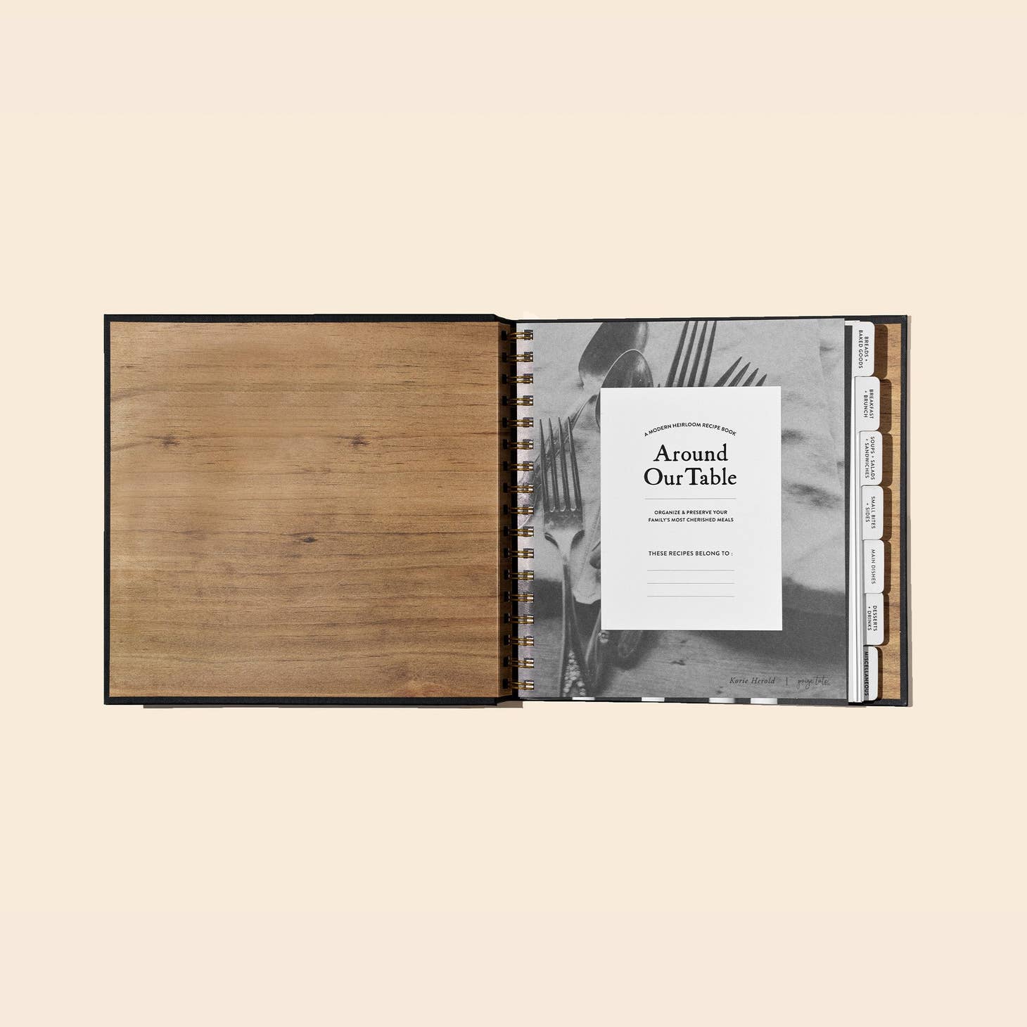 Around Our Table: Blank Recipe Book with Recipe Cards - Cloth + Cabin