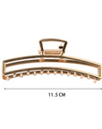 6-Pack Gold Tone Metal Hair Claws, Strong Hold_CWABE0199 - Cloth + Cabin