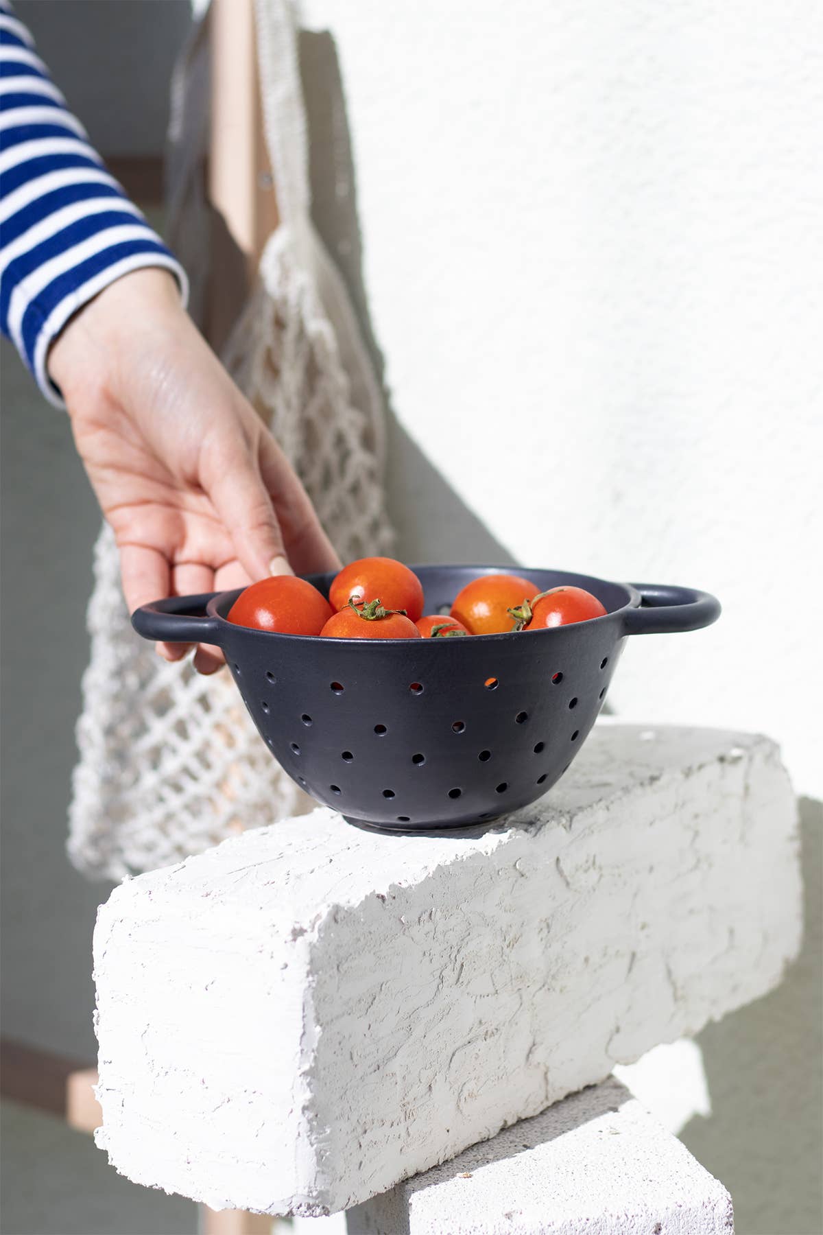 Handmade Ceramic Colander - Cloth + Cabin