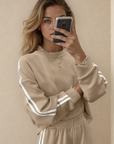 Kathryn Oatmeal Varsity Mix + Match