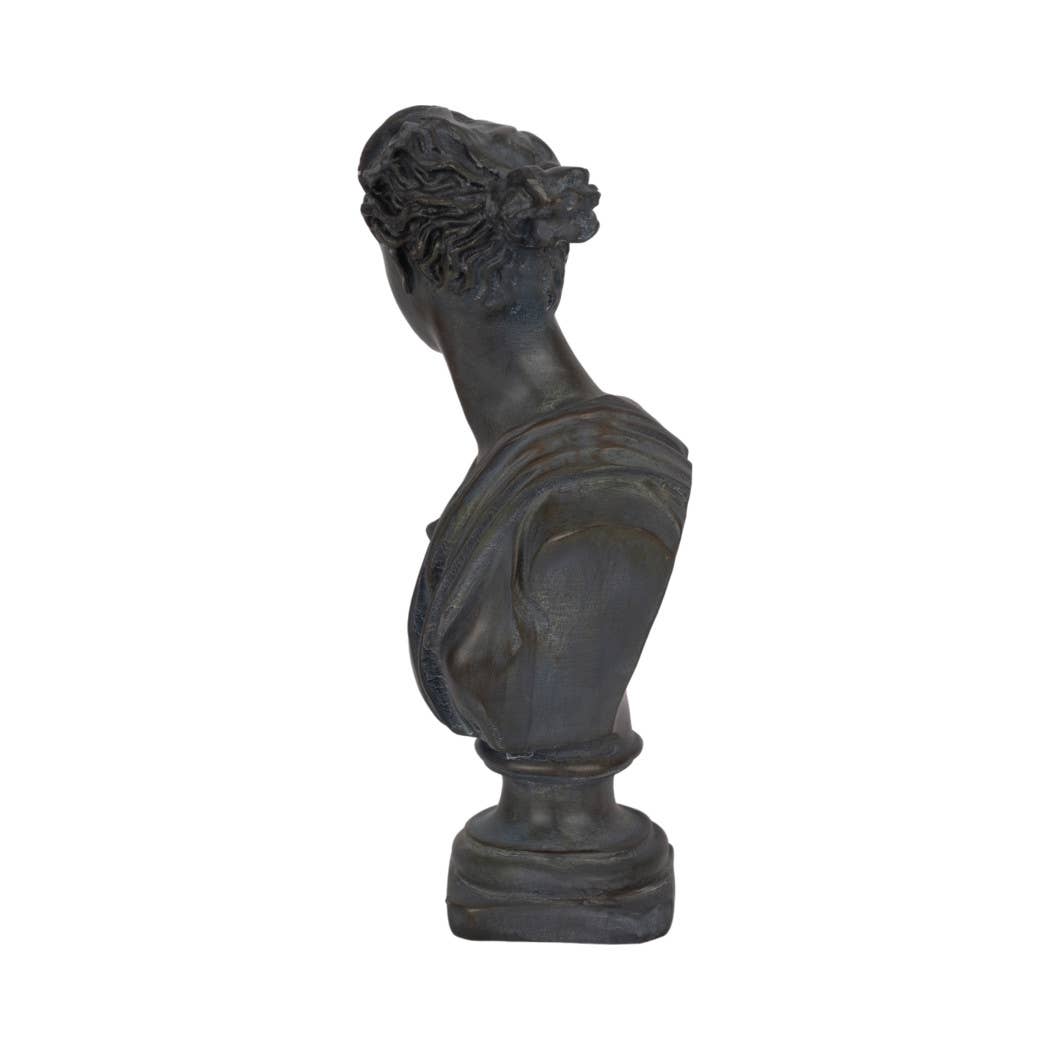Bronze Grecian Bust Sculpture - Cloth + Cabin
