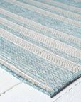3x5 Ocean Blue Striped Indoor/Outdoor Rug