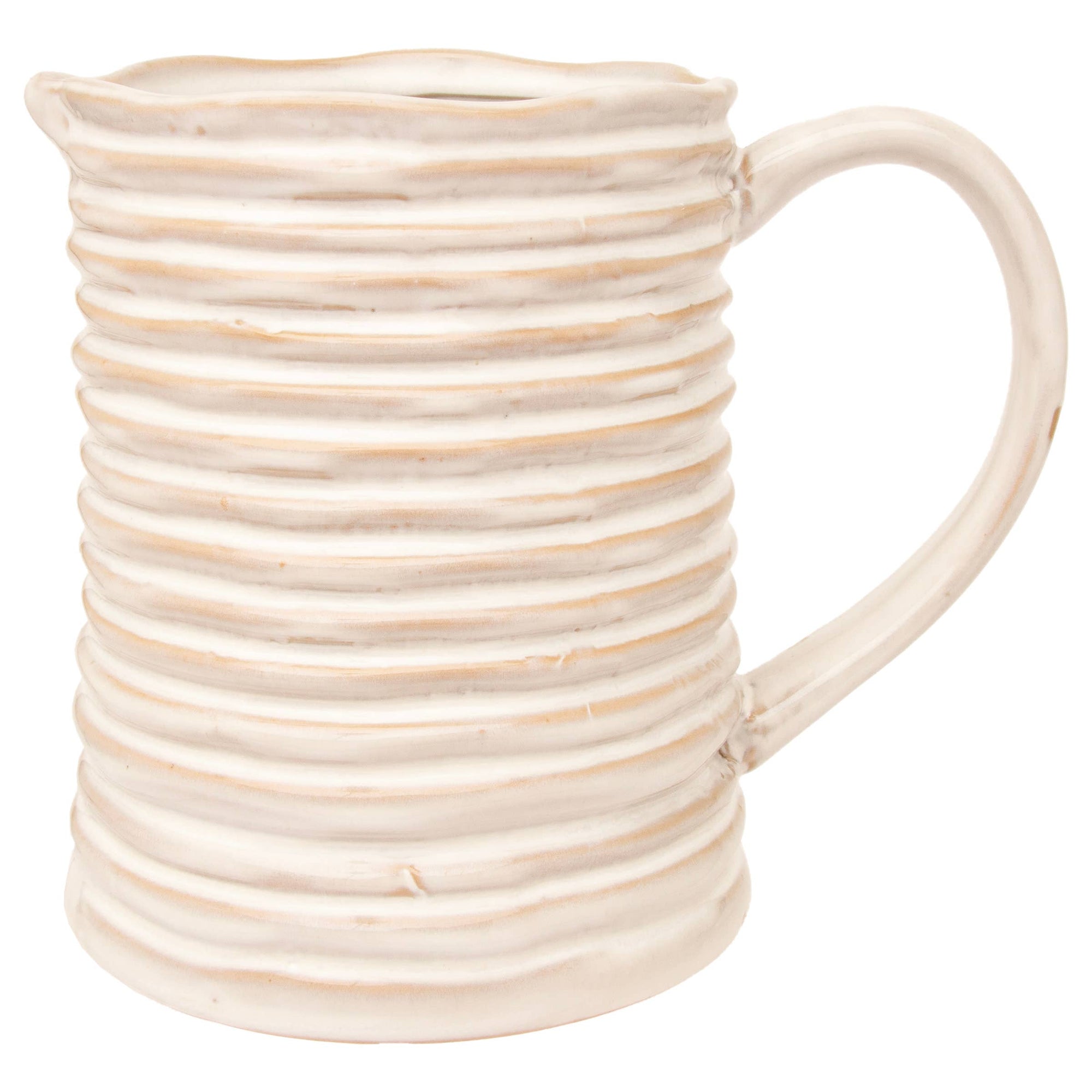 Rope Stoneware Stoneware Pitcher 6 Cups - Cloth + Cabin