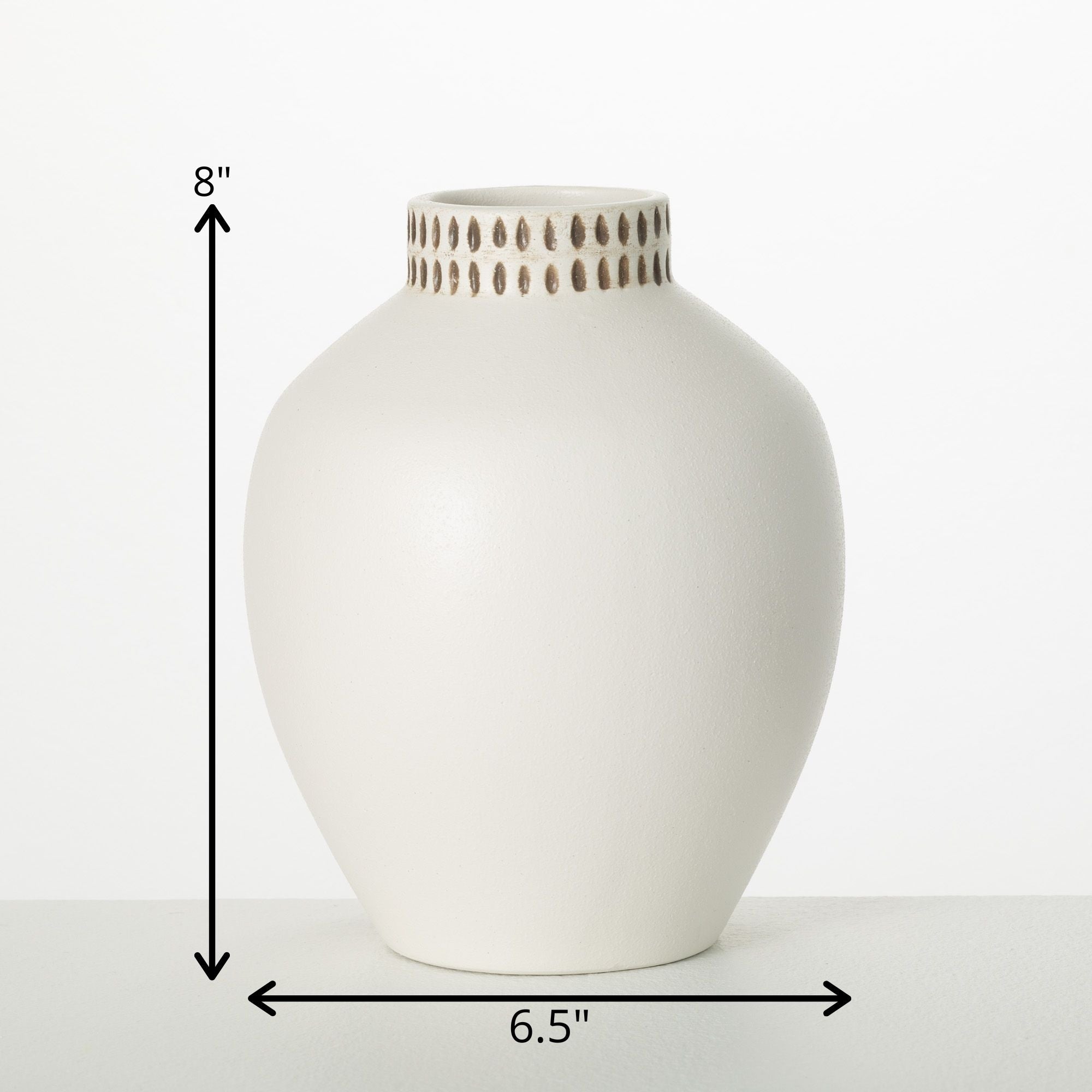 White Ceramic Modern Vase