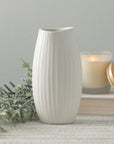 Cream Ceramic Modern Vase - Cloth + Cabin