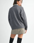 Tamara Oversized V-Neck Sweater - Cloth + Cabin