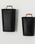 Embossed Black Wall Planters