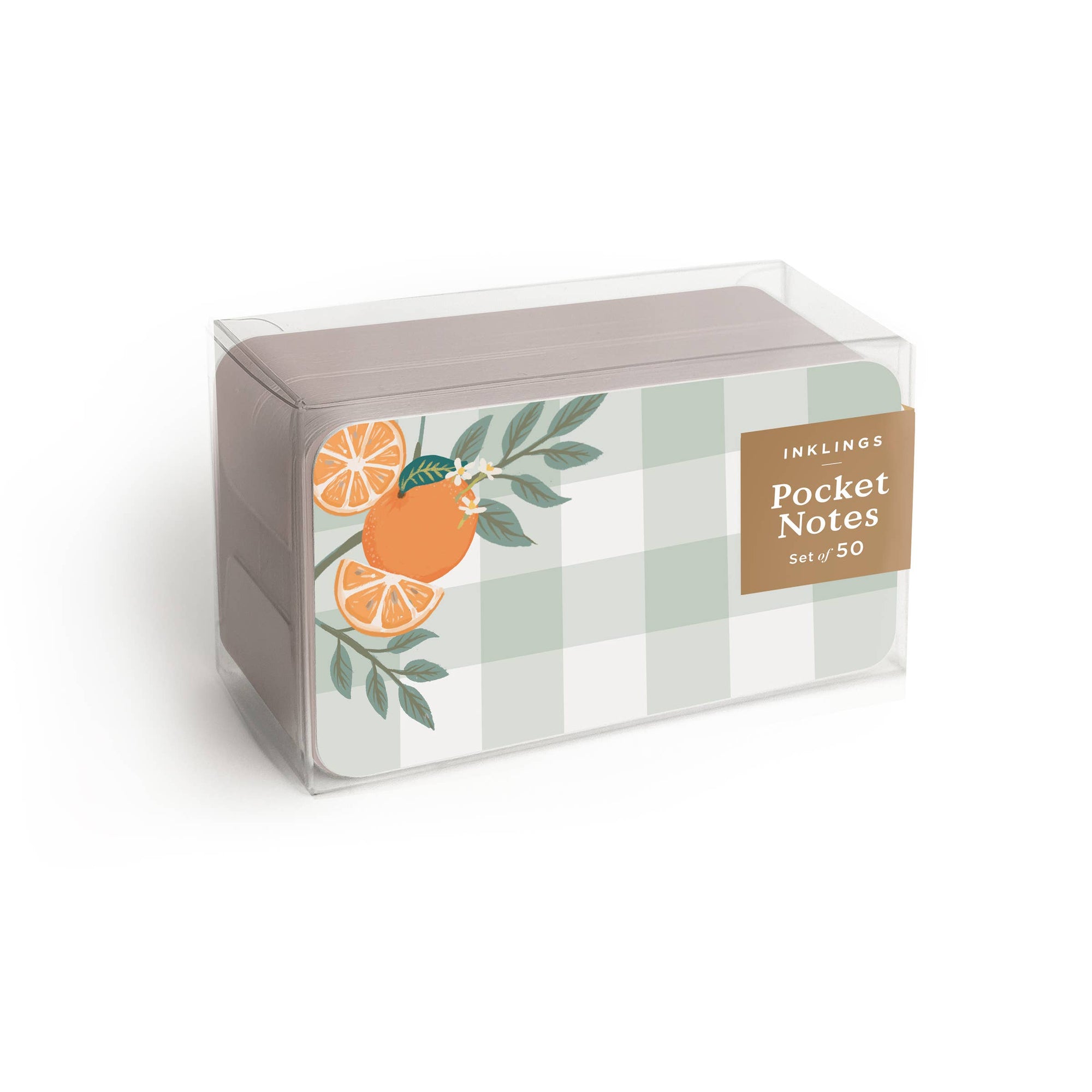 Orange Gingham Pocket Notes™ - Cloth + Cabin