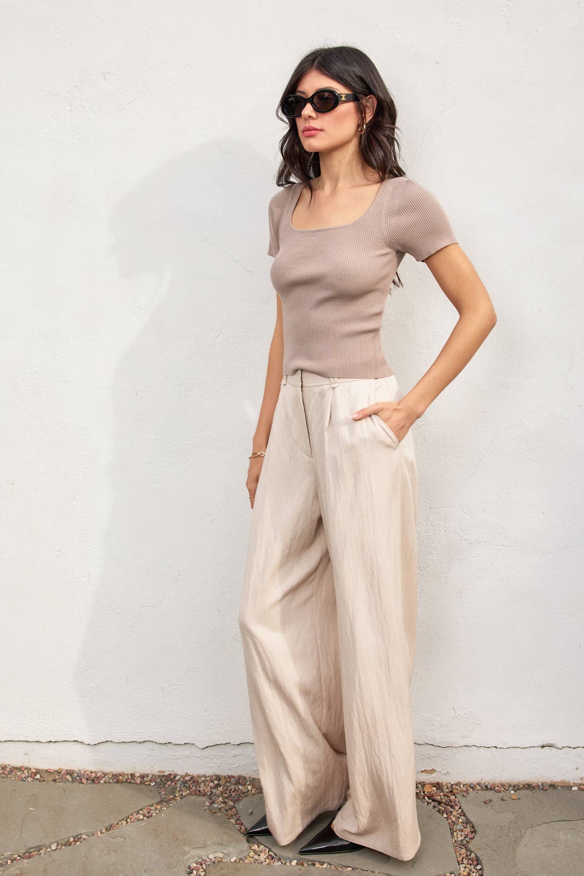 My Go To Wide Leg Trousers - Cloth + Cabin