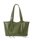 Phoebe Olive Recycled Vegan Shoulder Bag - Cloth + Cabin