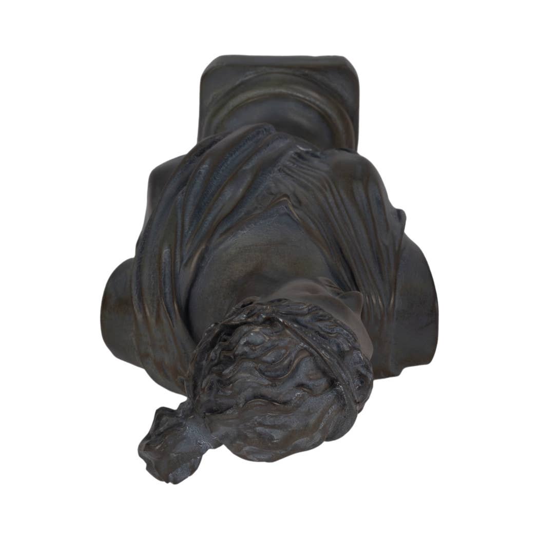 Bronze Grecian Bust Sculpture - Cloth + Cabin
