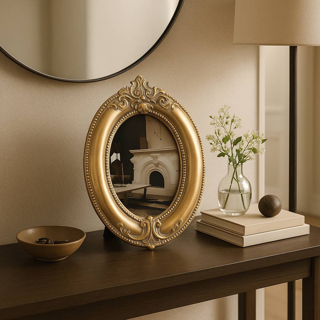 Gold Applique Photo Frame - Cloth + Cabin