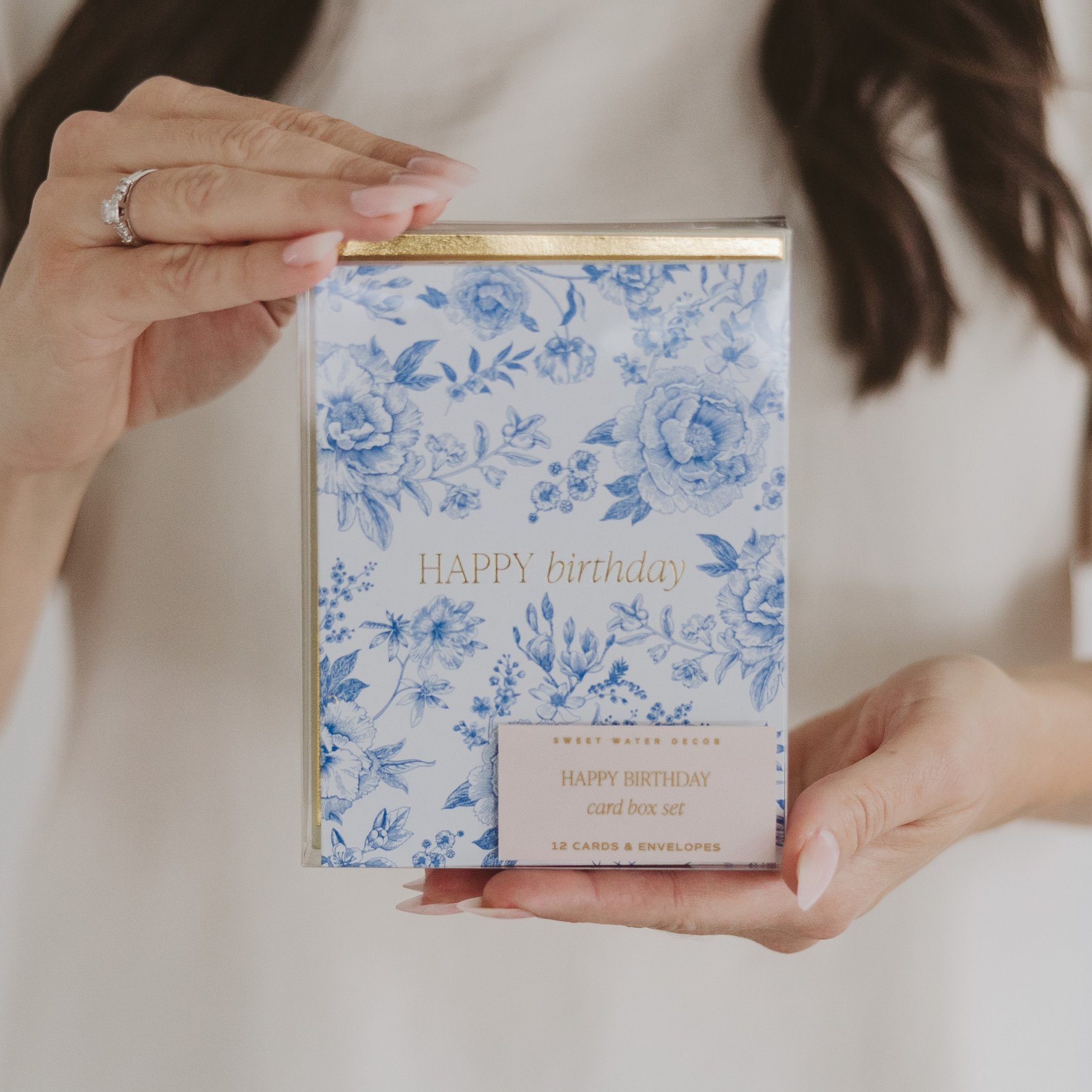 Assorted Happy Birthday Boxed Greeting Card Set - Cloth + Cabin