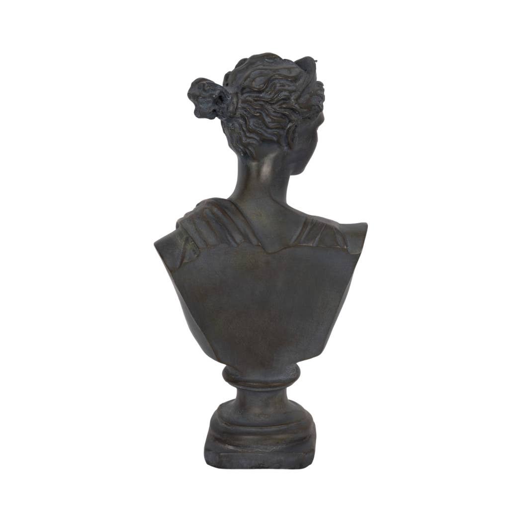 Bronze Grecian Bust Sculpture - Cloth + Cabin