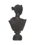Bronze Grecian Bust Sculpture - Cloth + Cabin