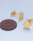 Hexagon Studs - Cloth + Cabin