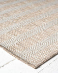 Ocean Striped Beige Brown Indoor/Outdoor Area Rug
