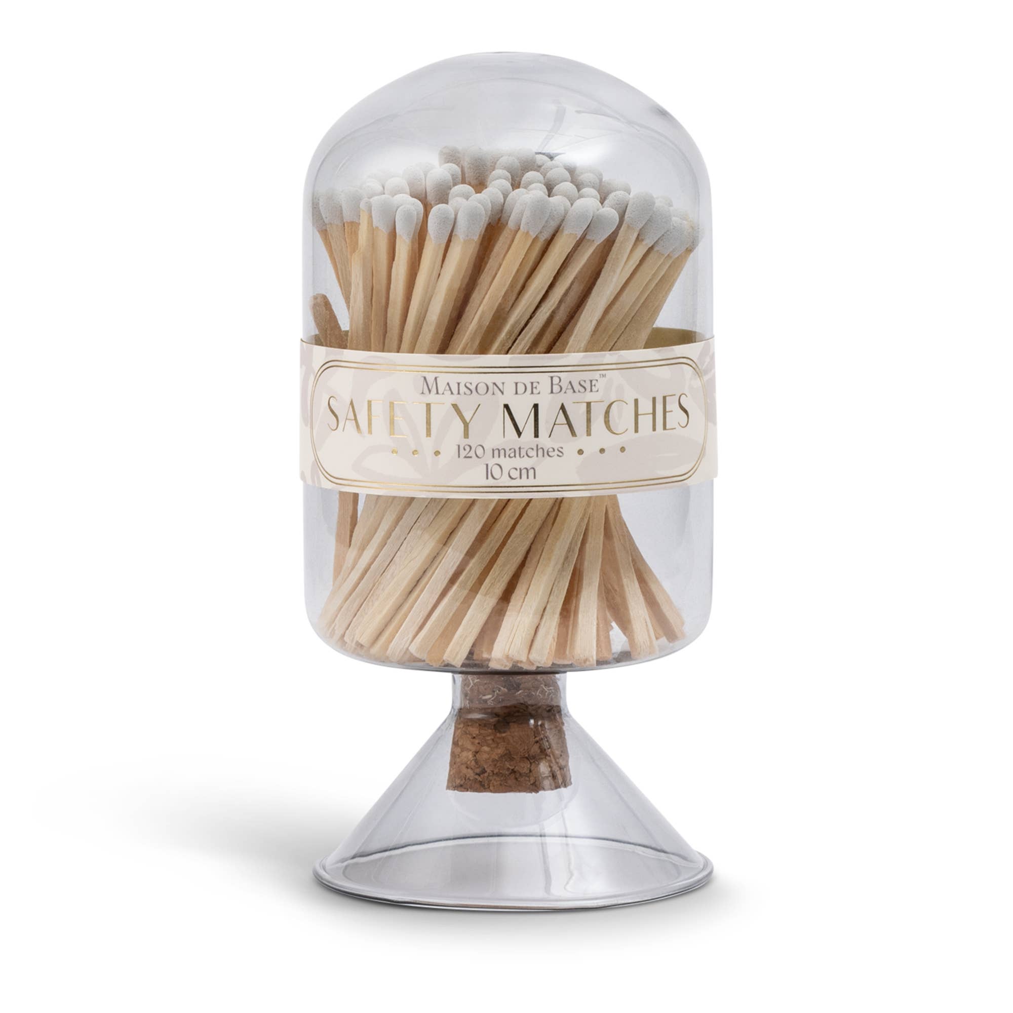 Matches in Glass Cloche Small - Smoke - Cloth + Cabin